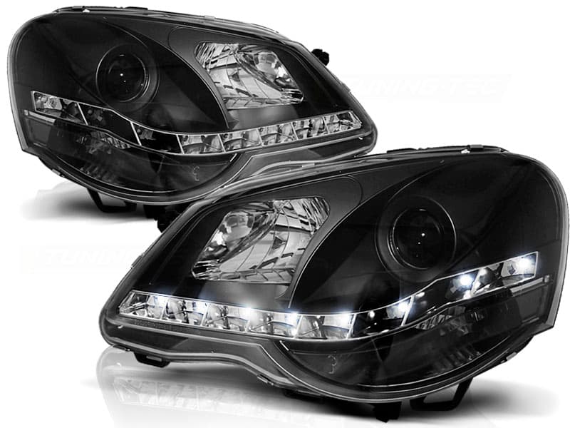 Predné svetlá VW Polo 9N3 05-09 Devil Eyes Black