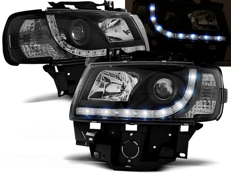 Predné svetlá VW T4 96-03 Devil Eyes Black