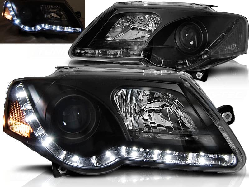 Predné svetlá VW Passat 3C B6 Devil Eyes Black