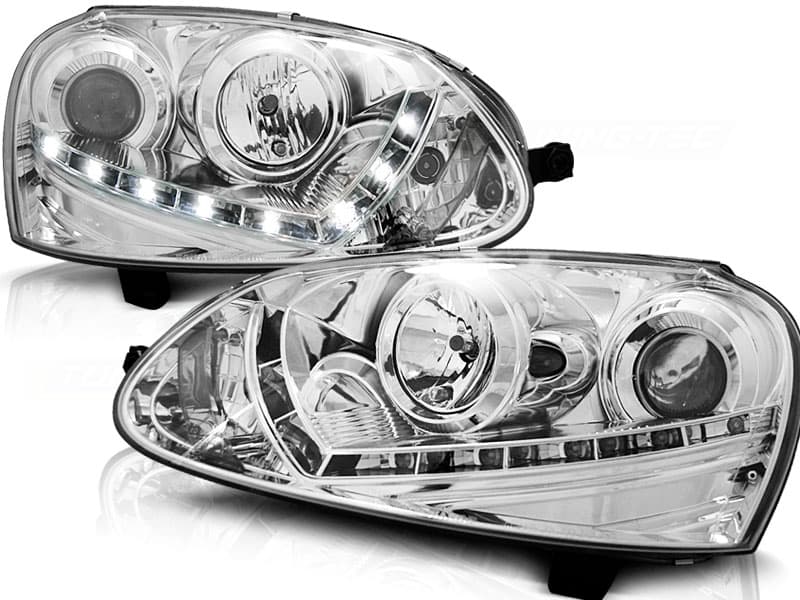 Predné svetlá Golf 5 Devil Eyes Chrome