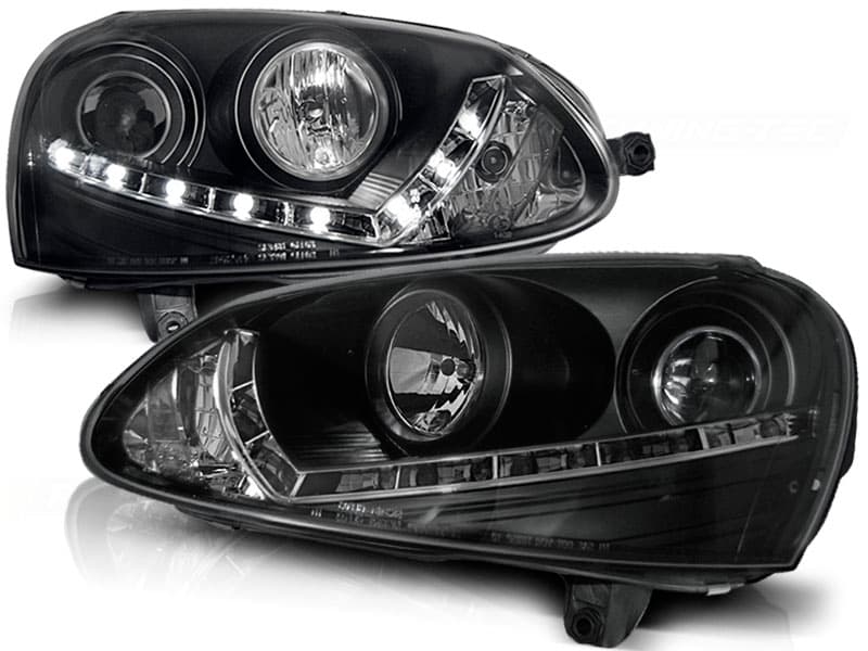 Predné svetlá Golf 5 Devil Eyes Black