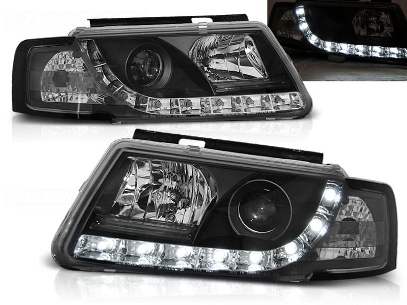Predné svetlá VW Passat B5 3B DRL Devil Eyes Black