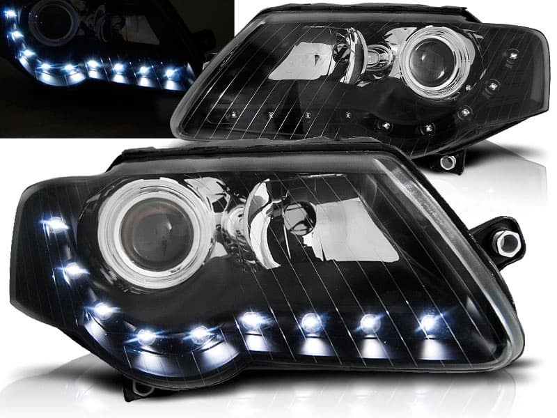 Predné svetlá VW Passat 3C B6 DE Black