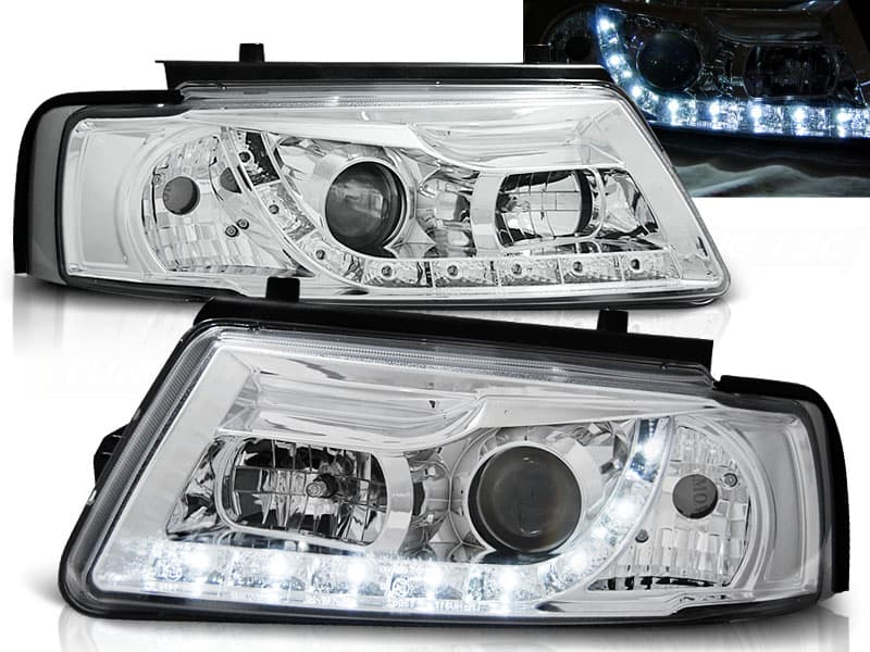 Predné svetlá VW Passat B5 3B Devil Eyes Chrome