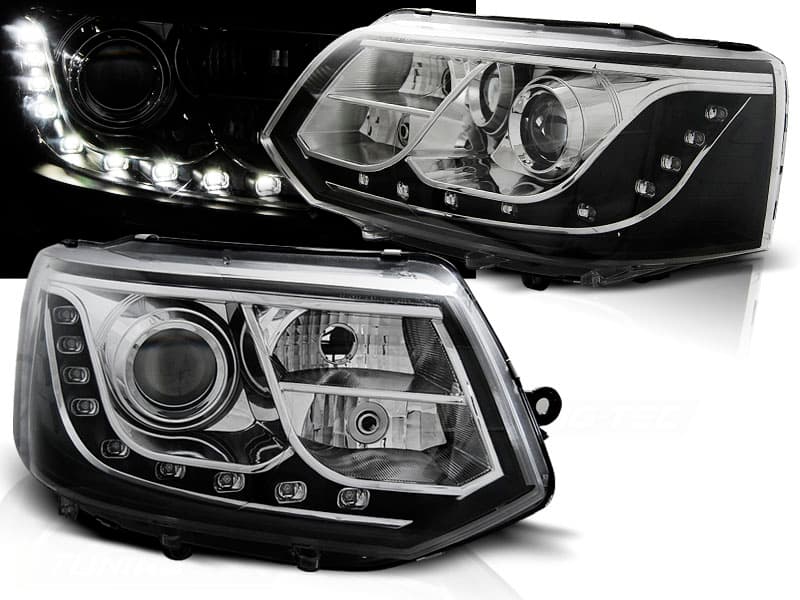 Predné svetlá VW T5.1 10-15 Devil Eyes Black