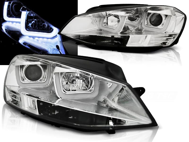 Predné svetlá VW Golf 7 U-TYPE Chrome
