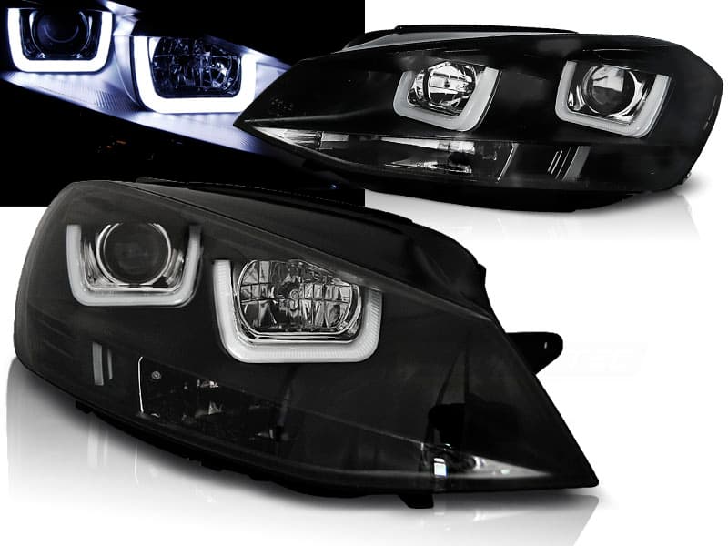 Predné svetlá VW Golf 7 U-TYPE Black