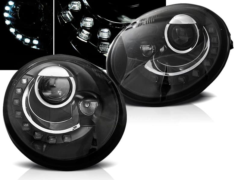 Predné svetlá VW New Beetle 98-05 LED Black