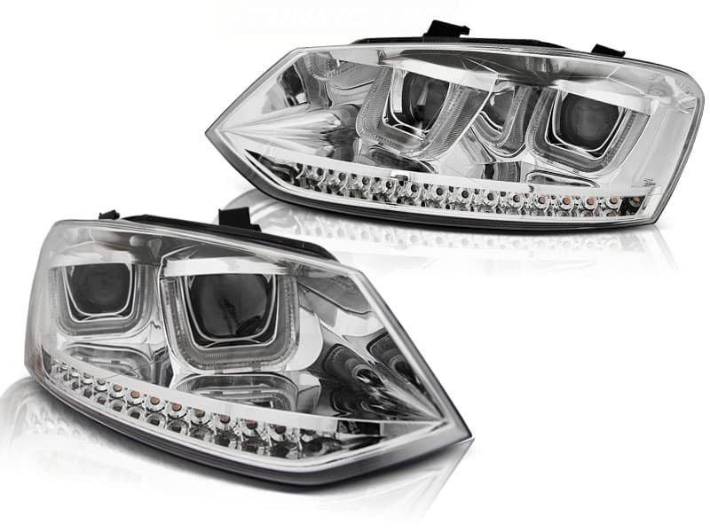 Predné svetlá VW Polo 6R 09-14 U-Type Dynamic Chrome