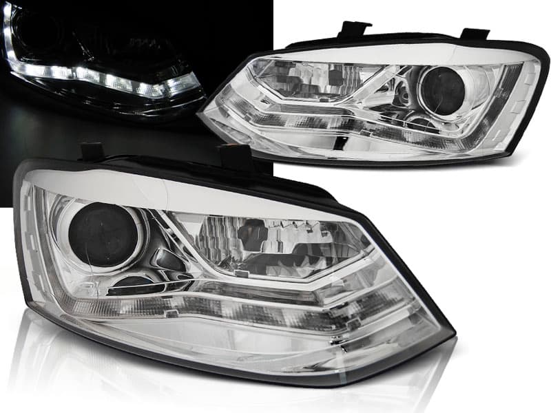 Predné svetlá VW Polo 6R 09-14 Chrome - N5