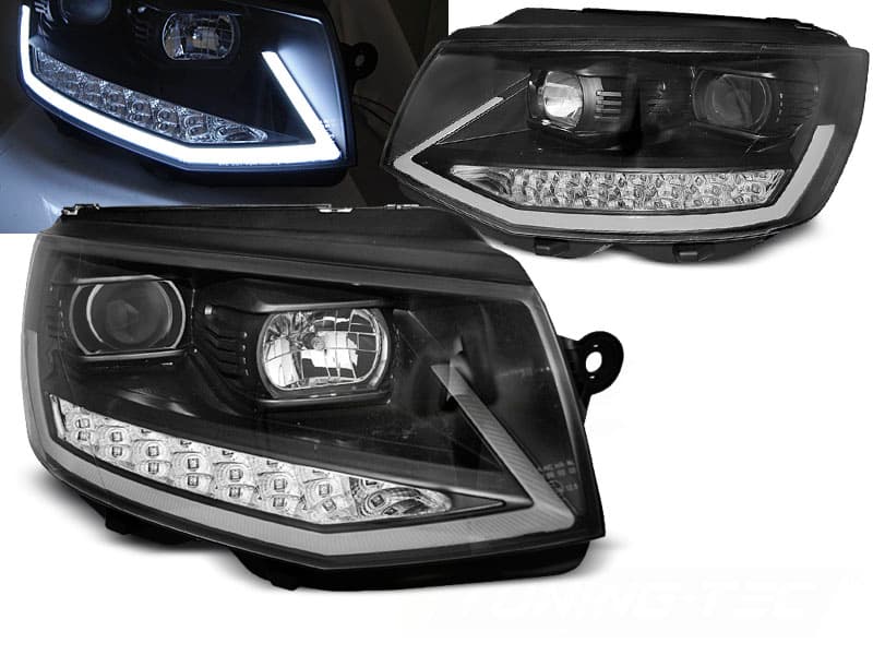 Predné svetlá VW T6 LED Dynamic Black