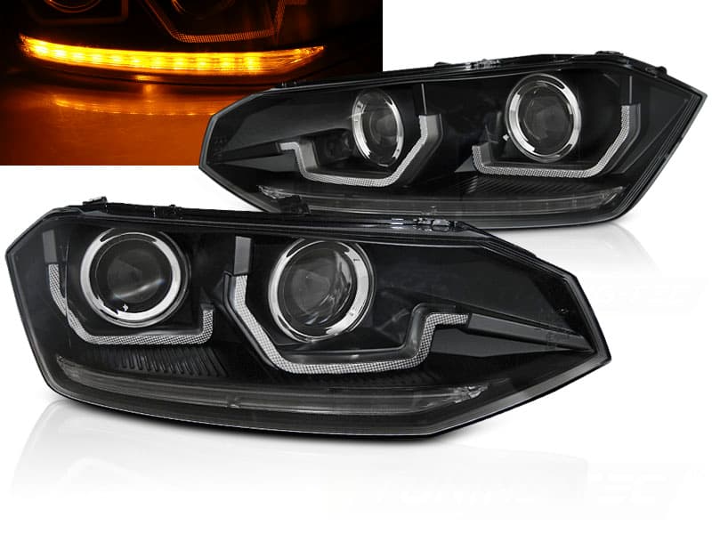 Predné svetlá VW Polo 2G Dynamic Black