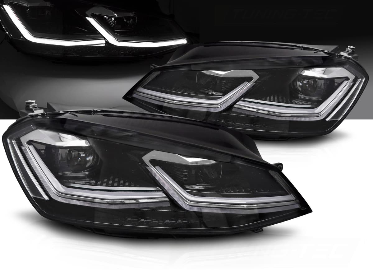 Predné svetlá VW Golf 7 Line Full LED Silver