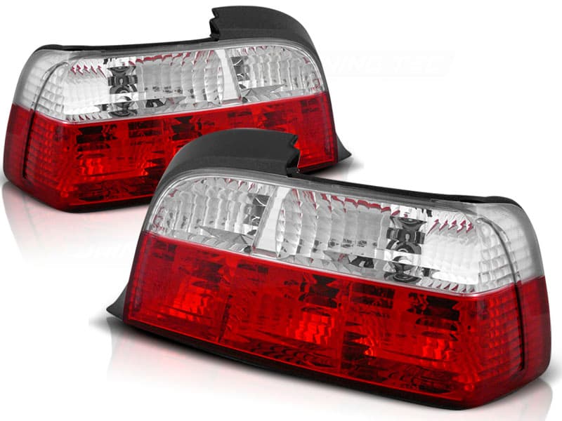 Zadné svetlá BMW E36 Coupe Cabrio Clear Red