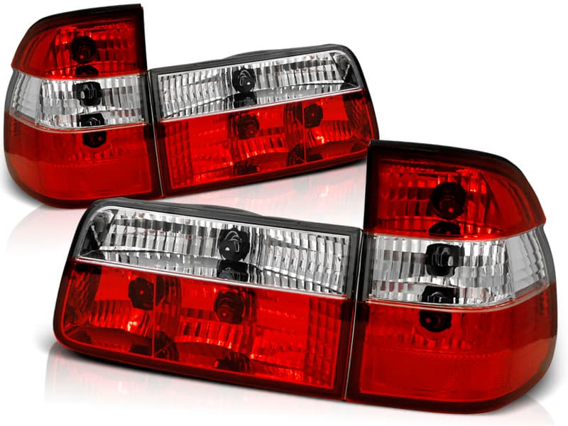 Zadné svetlá BMW E39 Touring 97-00 Clear Red