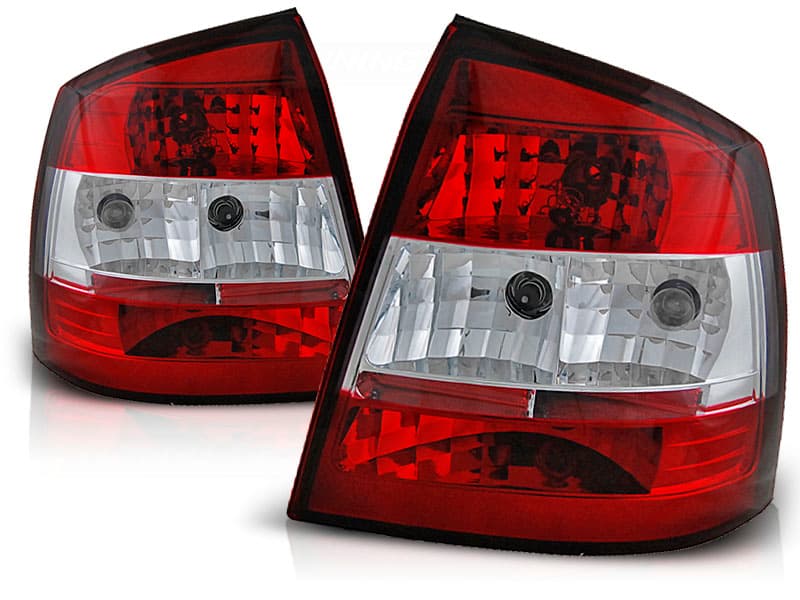 Zadné svetlá Opel Astra G HB Clear Red White