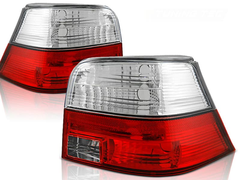 Zadné svetlá VW Golf 4 97-03 Red White - 82