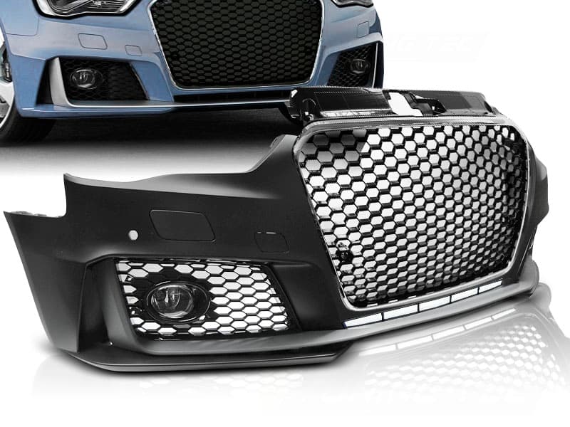 Predný nárazník Audi A3 8V 12-16 Sport PDC Black Chrome