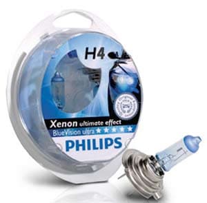 Philips BlueVision Ultra 12V 2x H4 + 2x W5W