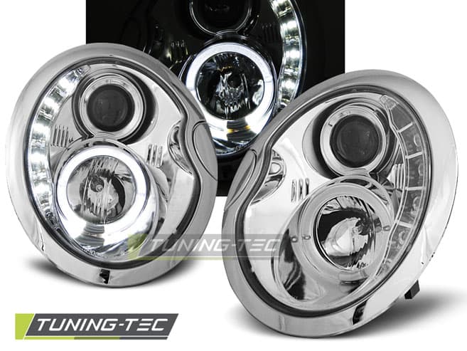 Predné svetlá Mini Cooper 01-06 Devil Eyes Chrome