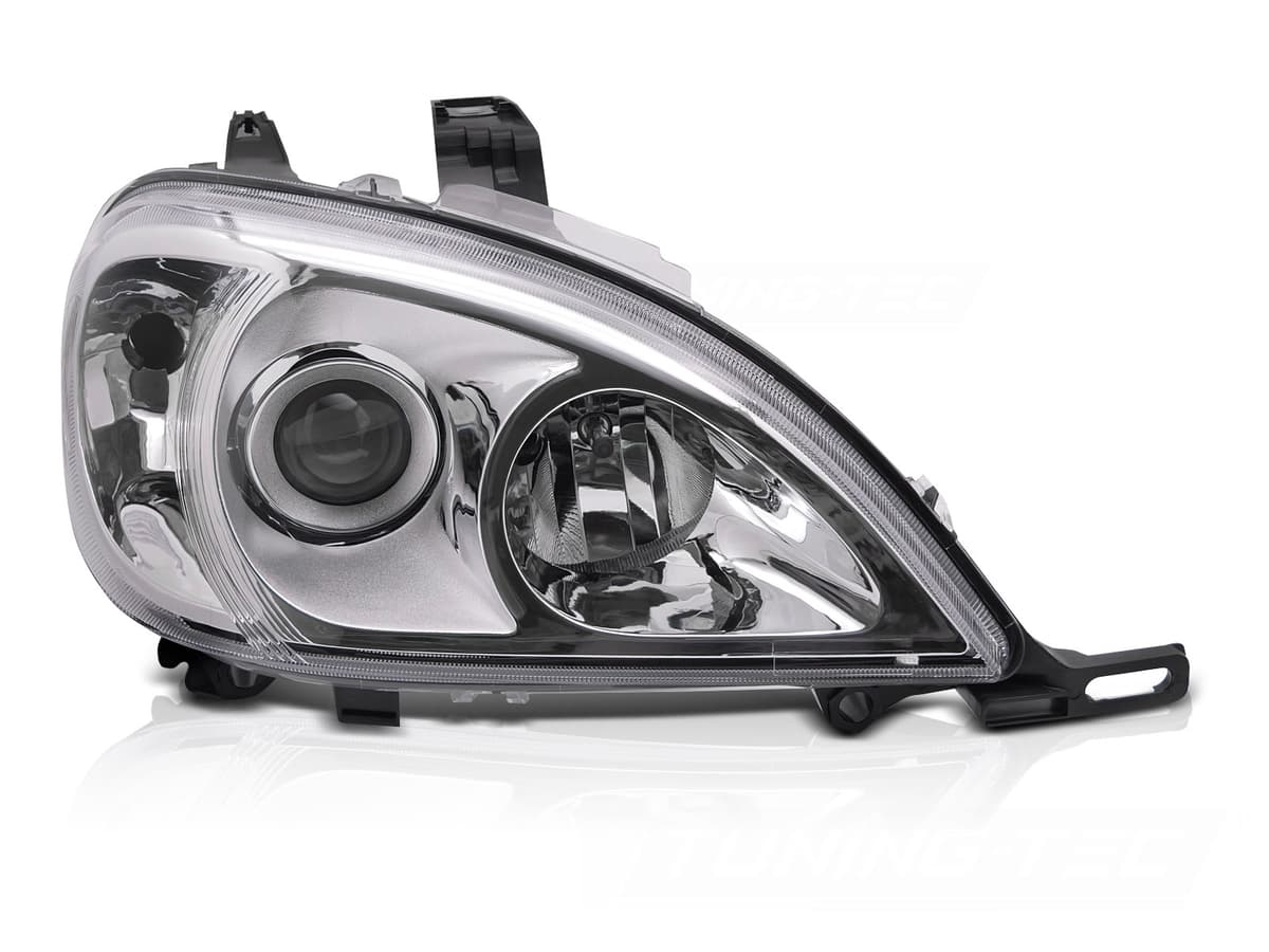 Predné svetlo Mercedes M-Class W163 01-05 Chrome (pravé)