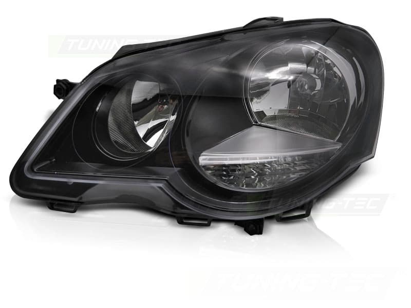 Predné svetlo VW Polo 9N3 05-09 Black ľavé