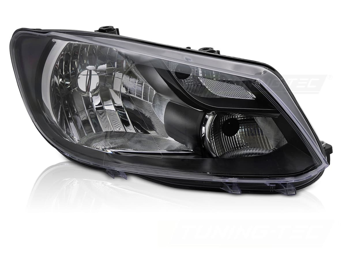 Predné svetlo VW Caddy 11-14 Black pravé H4 TYC