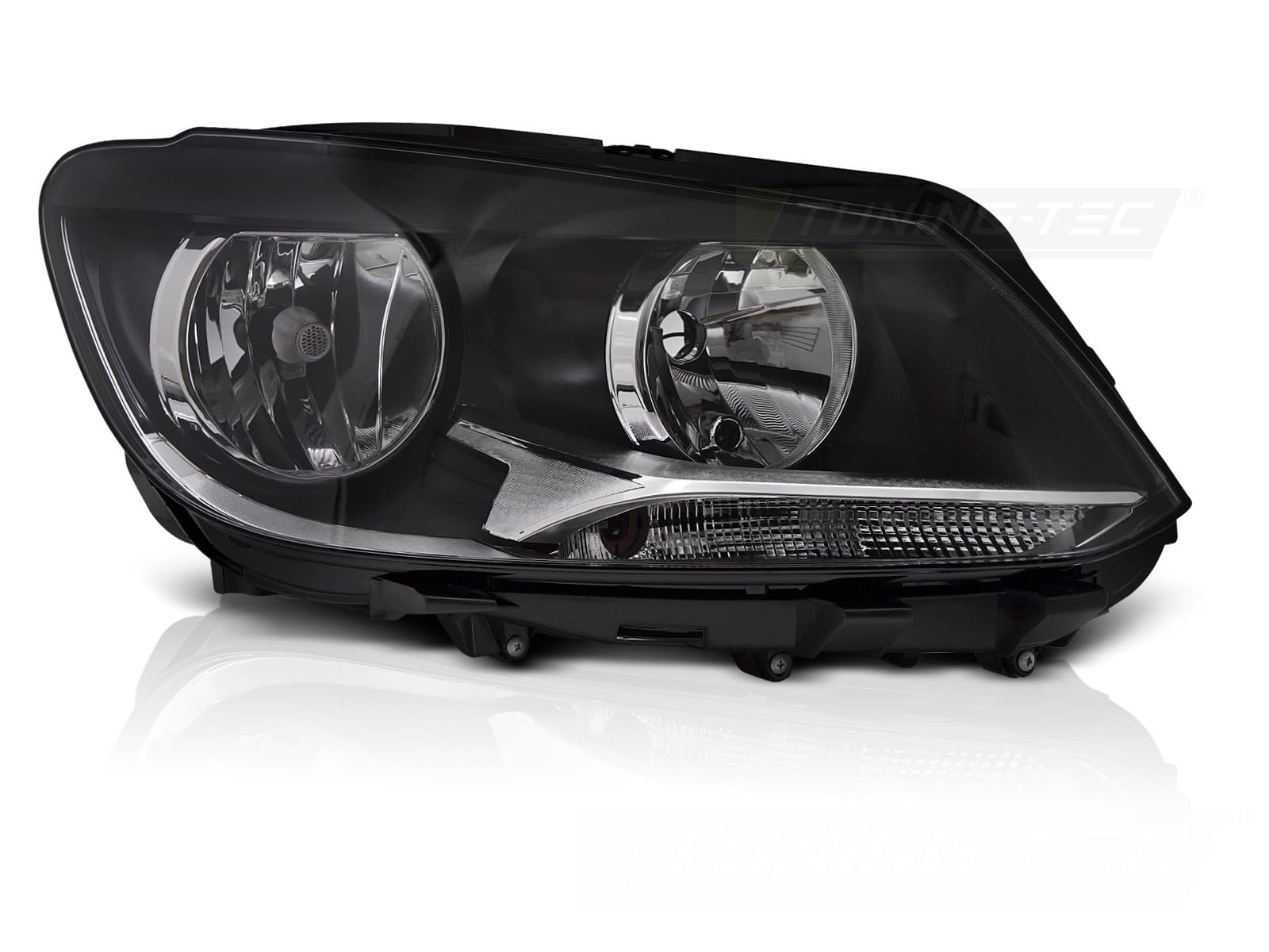 Predné svetlo VW Caddy / Touran 11-14 Black pravé H7 TYC