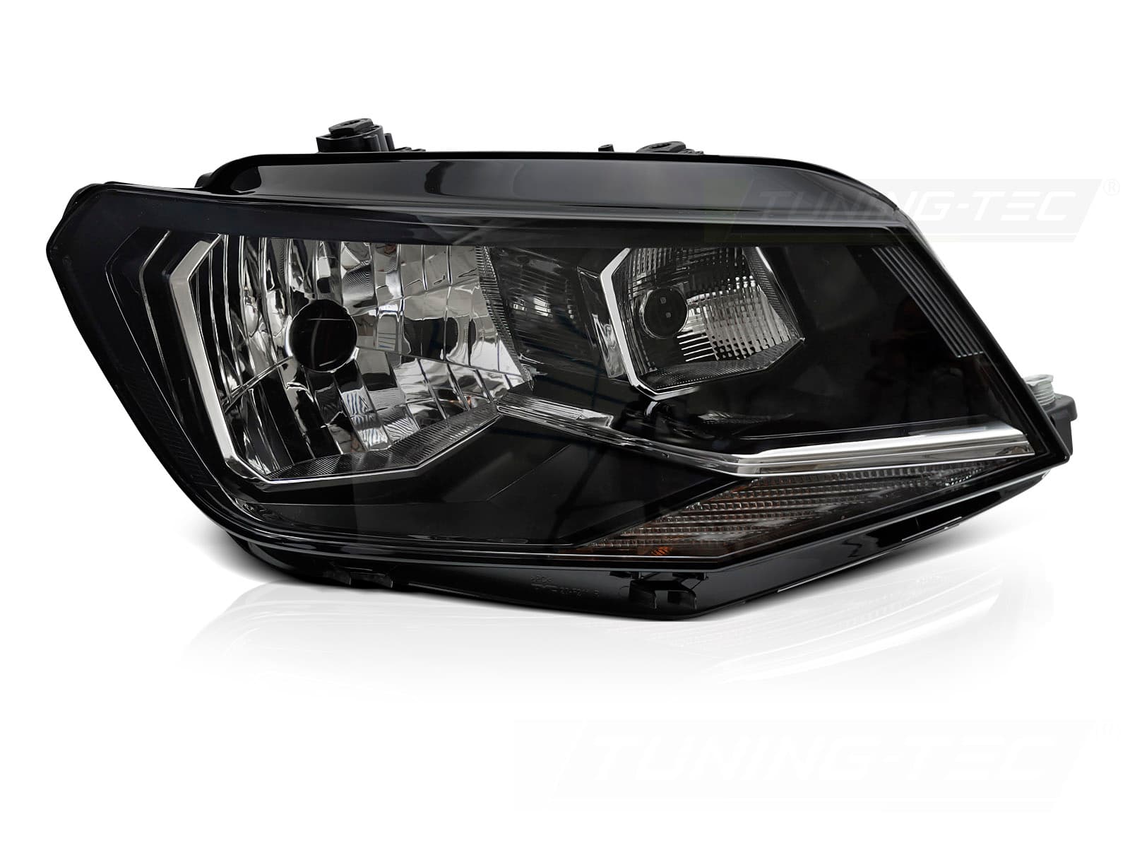 Predné svetlo VW Caddy 15-20 Black pravé H4 TYC
