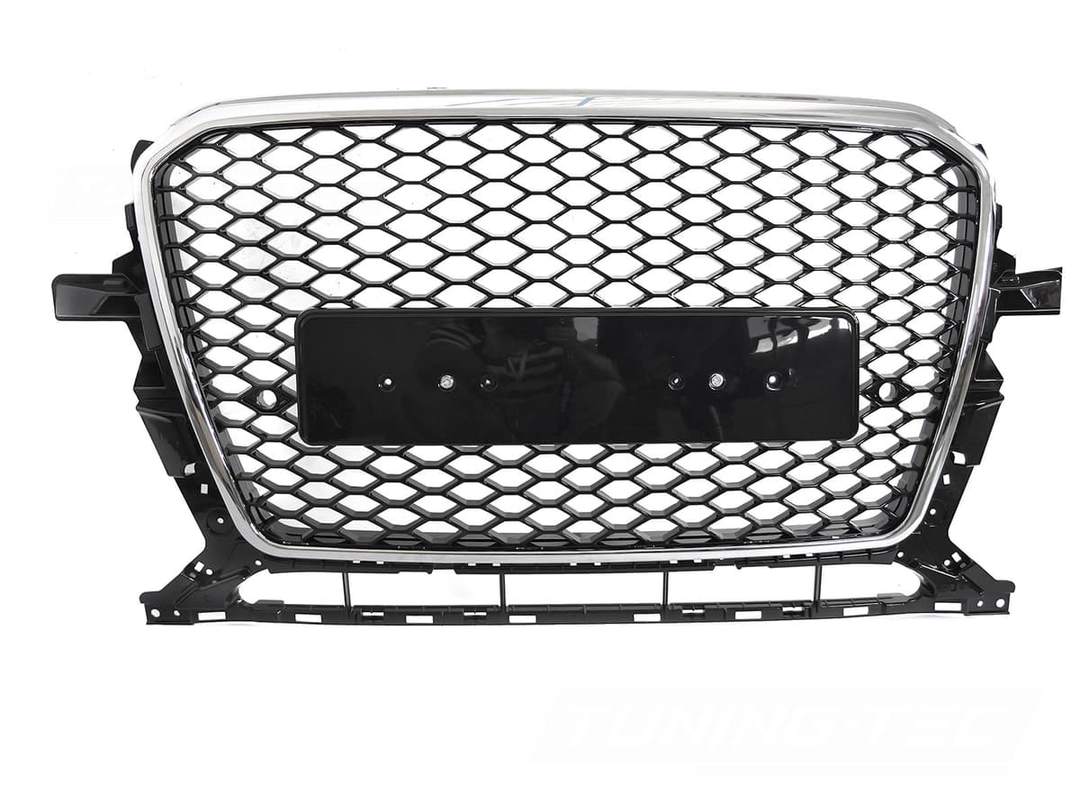 Predná maska Audi Q5 8R 12-16 Sport Style Black Chrome PDC