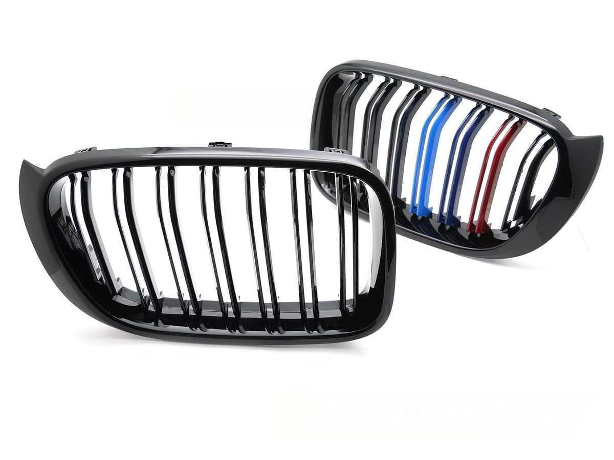 Predná maska BMW X3 F25 LCI 14-17 / X4 F26 14-18 Sport Glossy Black Tri-Colour Double Bar
