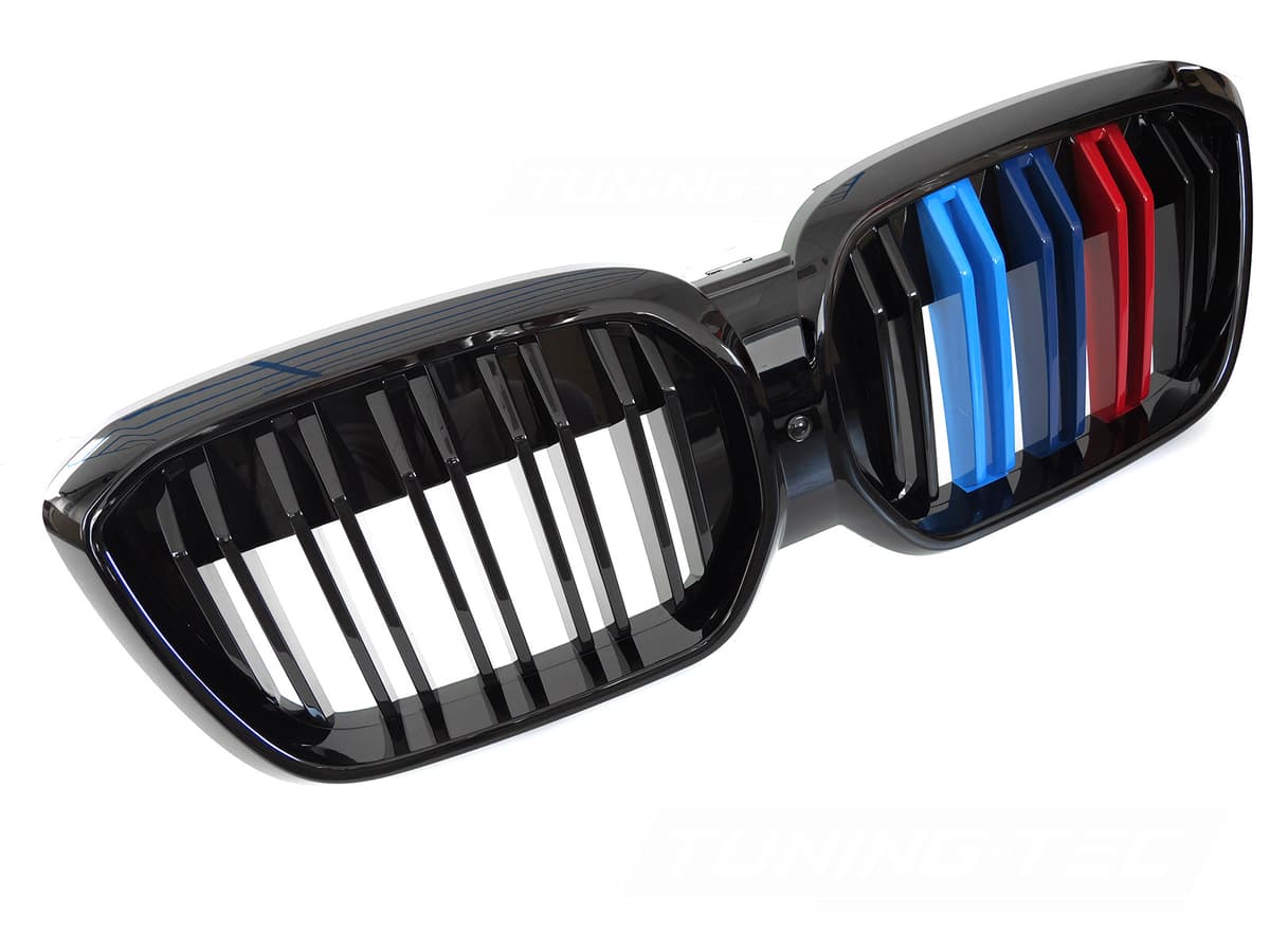 Predná maska BMW iX3 G08 LCI 21-25 Sport Glossy Black Tri-Colour Double Bar