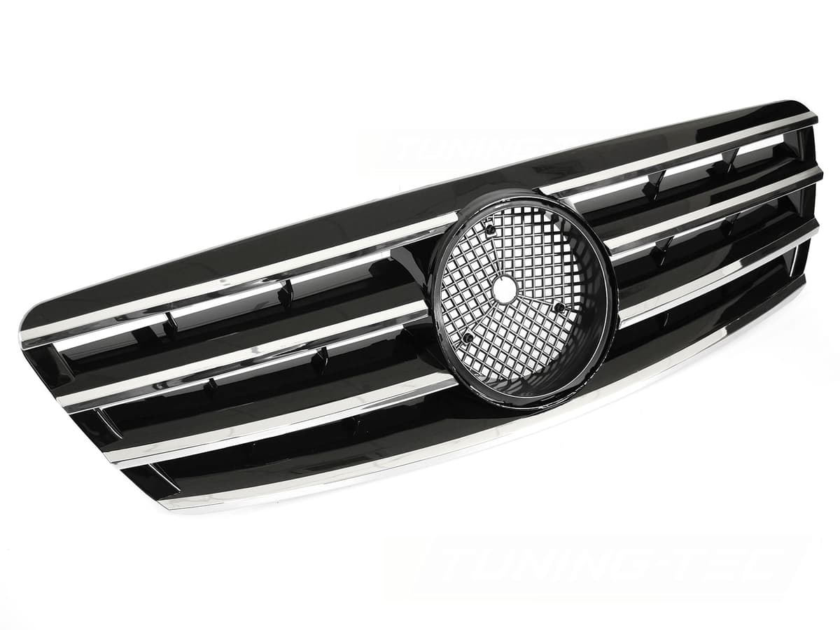 Predná maska Mercedes C-Class W203 / S203 00-07 CL Style Black-Chrome