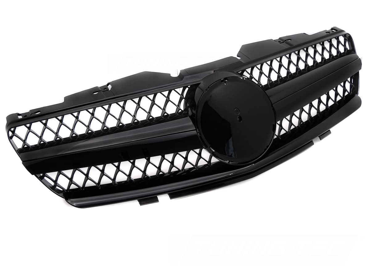 Predná maska Mercedes SL R230 01-06 Sport Glossy Black