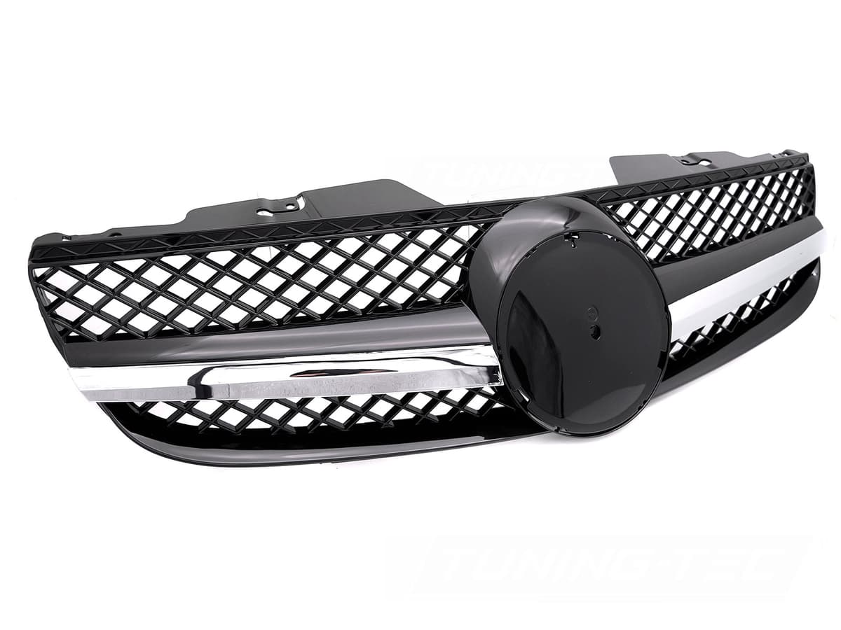 Predná maska Mercedes SL R230 06-08 Sport Chrome Black