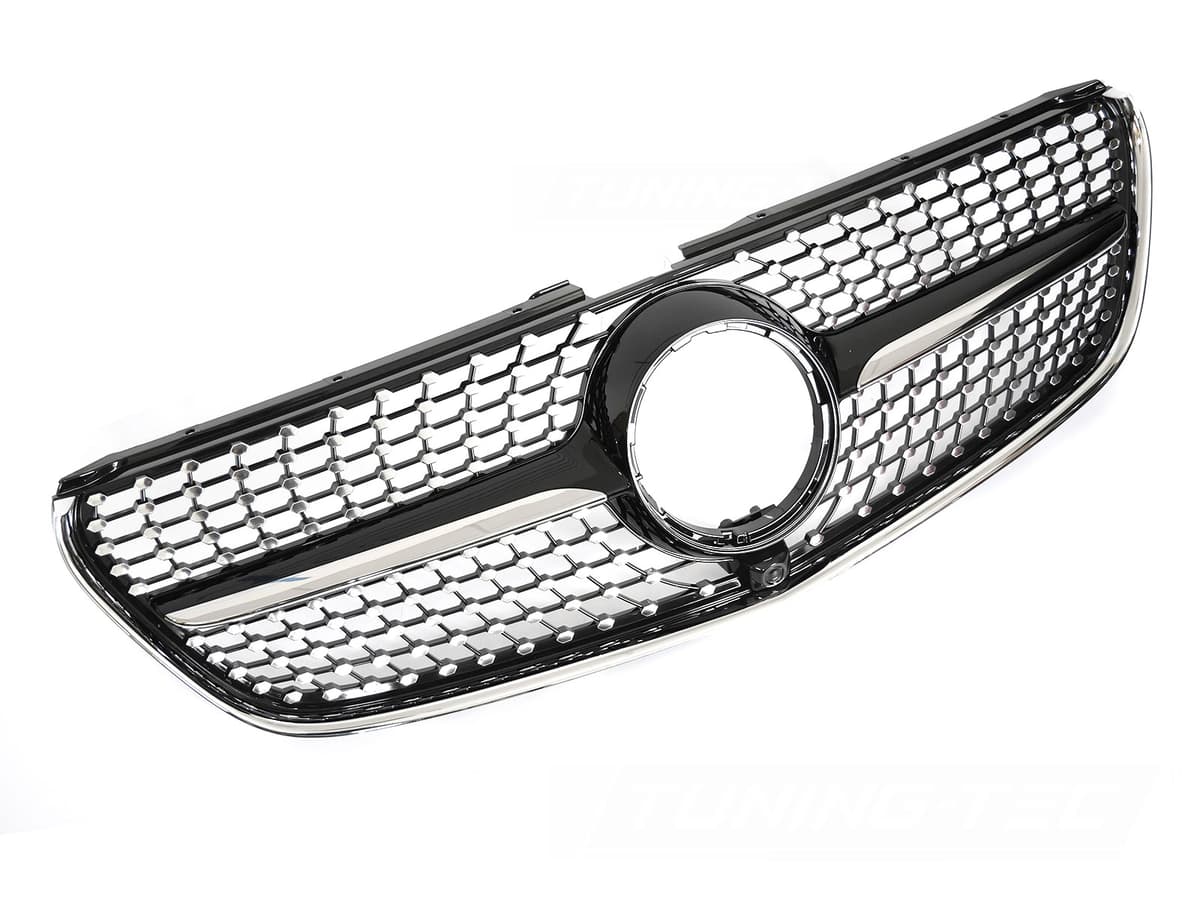 Predná maska Mercedes V-Class W447 14-19 Diamond Black Chrome