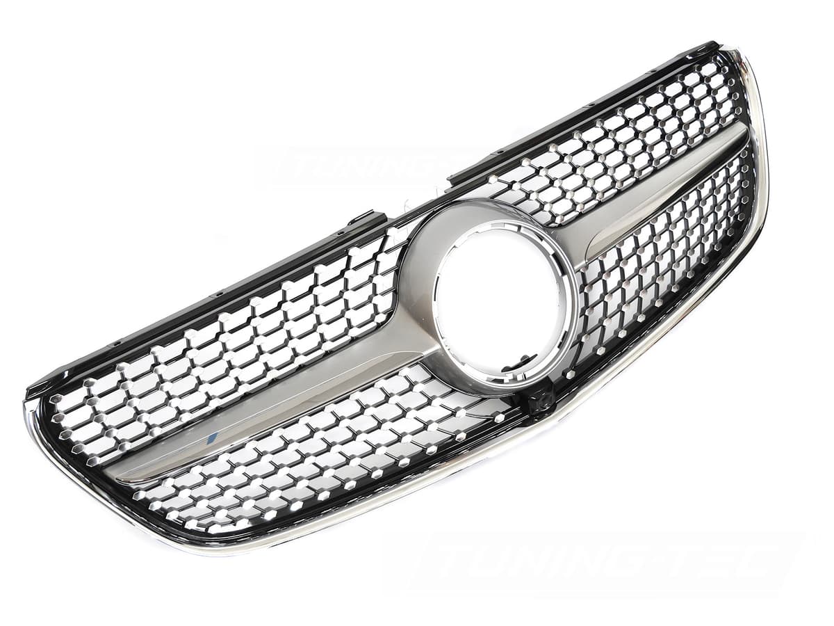 Predná maska Mercedes V-Class W447 14-19 Diamond Silver-Black
