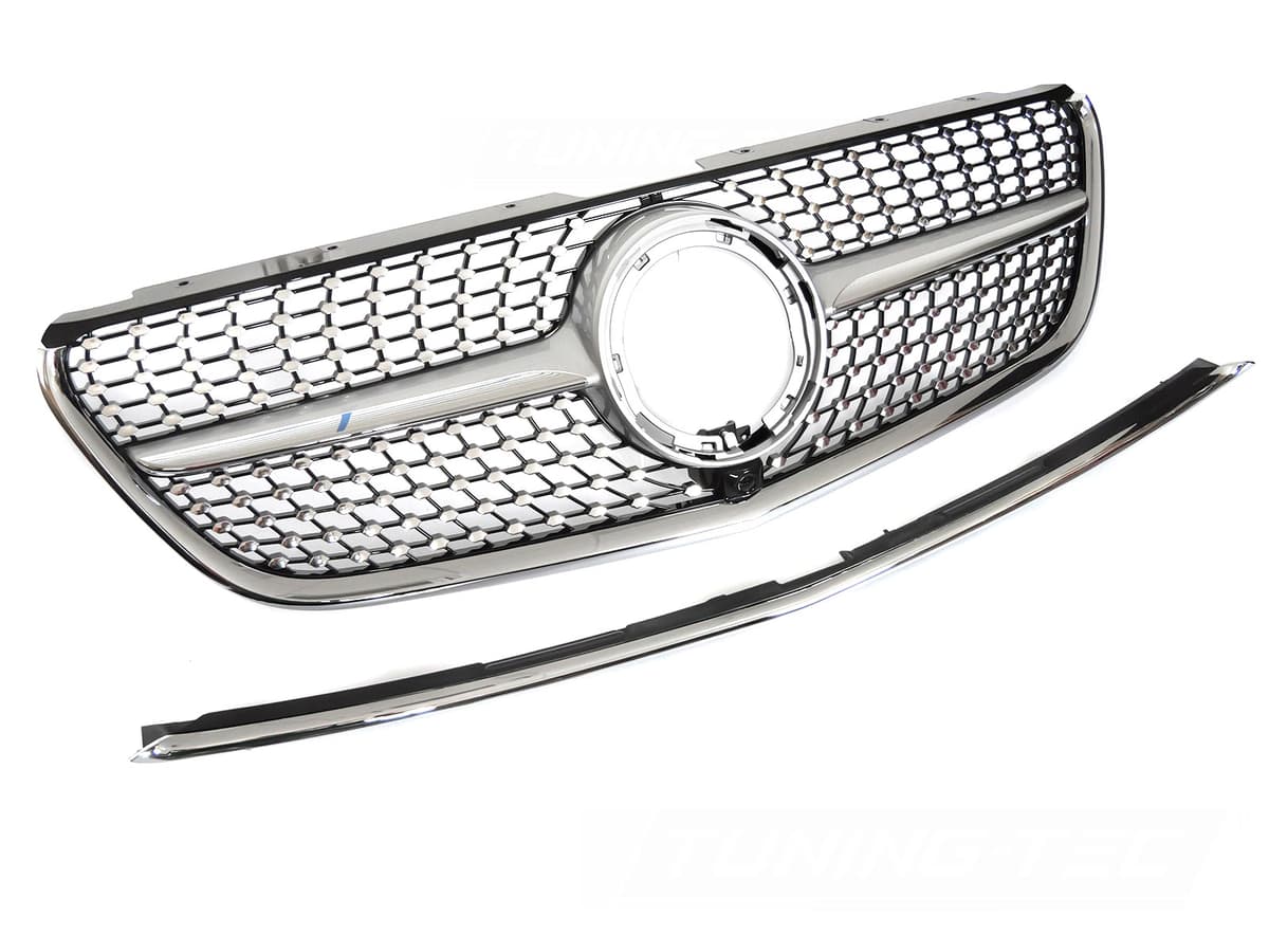Predná maska Mercedes Vito W447 19-23 Diamond Silver-Black
