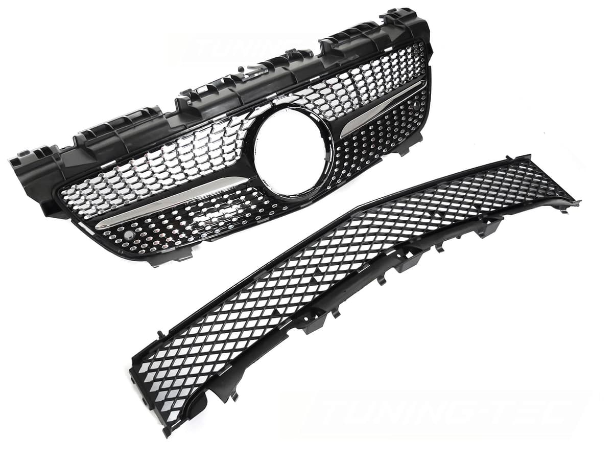 Predná maska Mercedes SLK R172 11-15 Diamond Black Chrome
