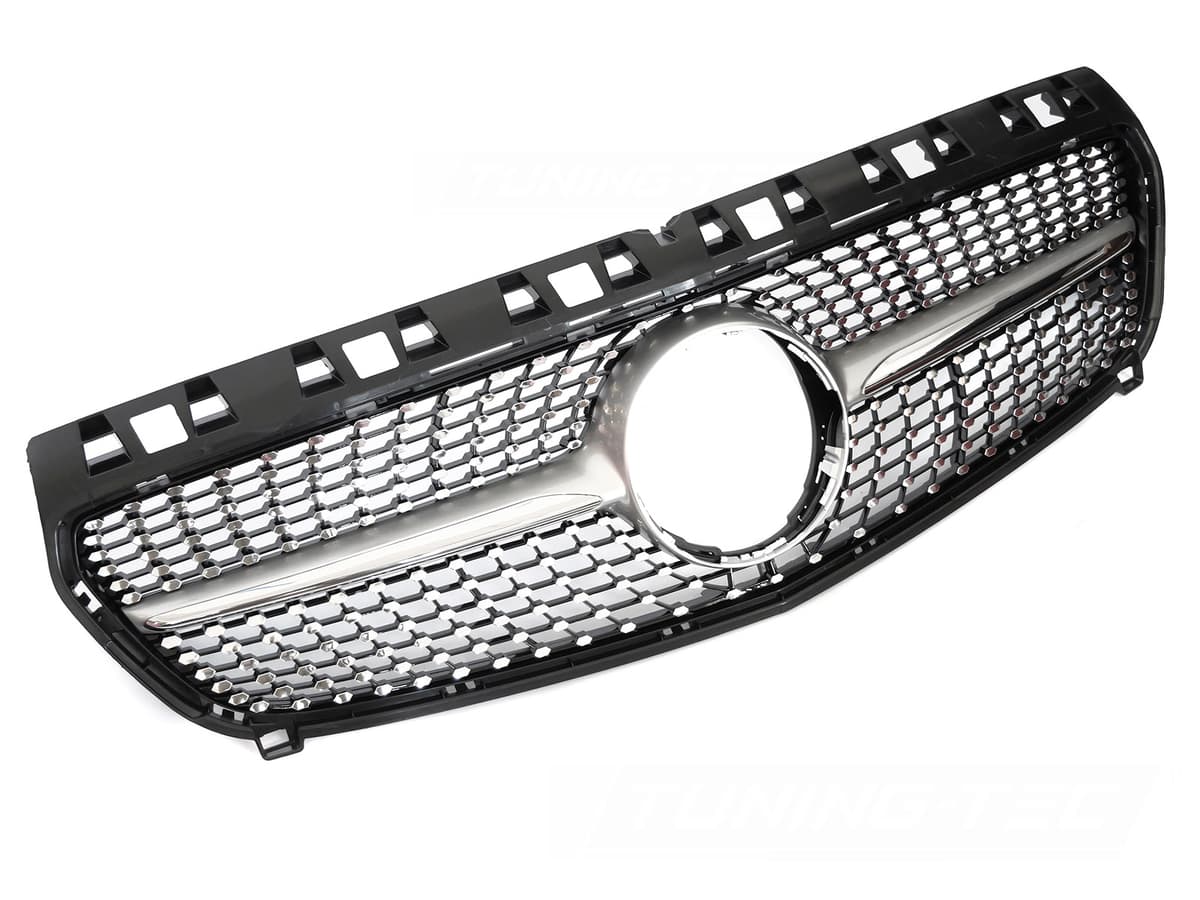 Predná maska Mercedes A-Klasa W176 12-15 Diamond Silver Chrome