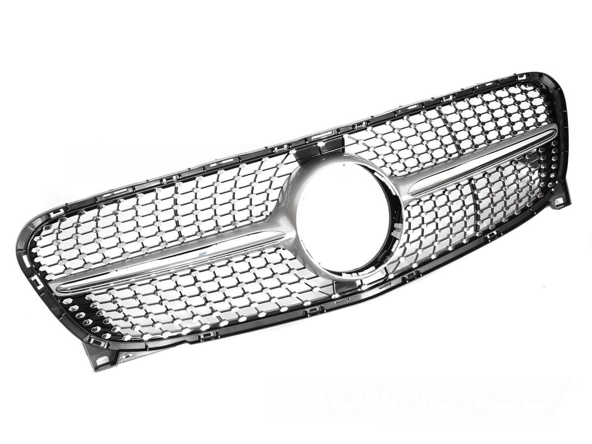 Predná maska Mercedes GLA X156 13-16 Diamond Silver Chrome
