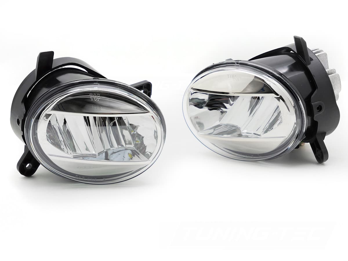 Hmlové svetlá LED Audi A4 B8 08-11 / A6 C6 09-11 / Q5 8R 08-16 Chrome Clear