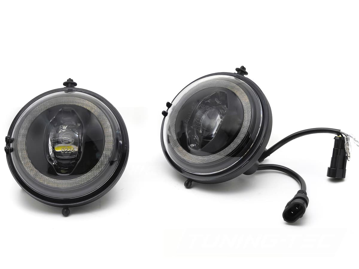 Full LED Fog Lights with Lens and DRL Mini Cooper R55 R56 R57 07-14