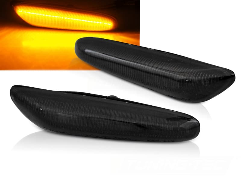 Bočné smerovky BMW E46 / E60 / E87 / E90 Smoke LED SEQ