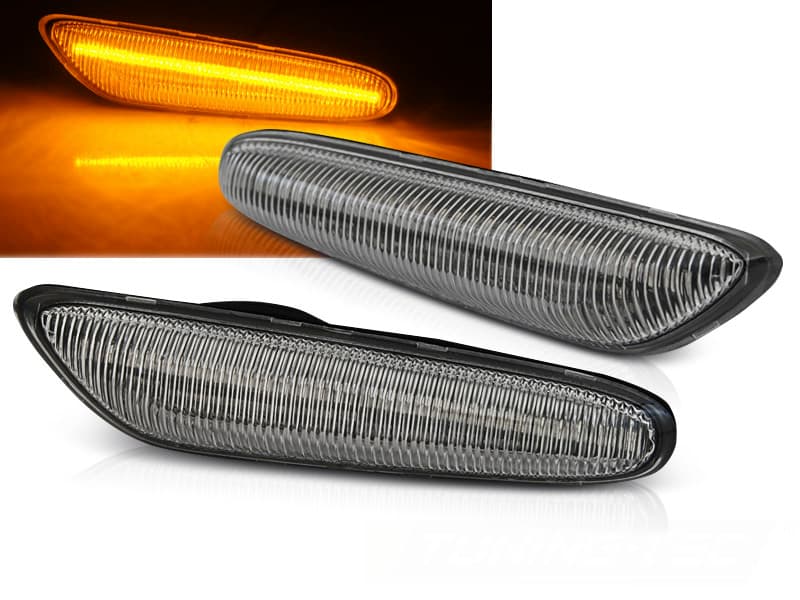 Bočné smerovky BMW E46 / E60 / E87 / E90 White LED SEQ
