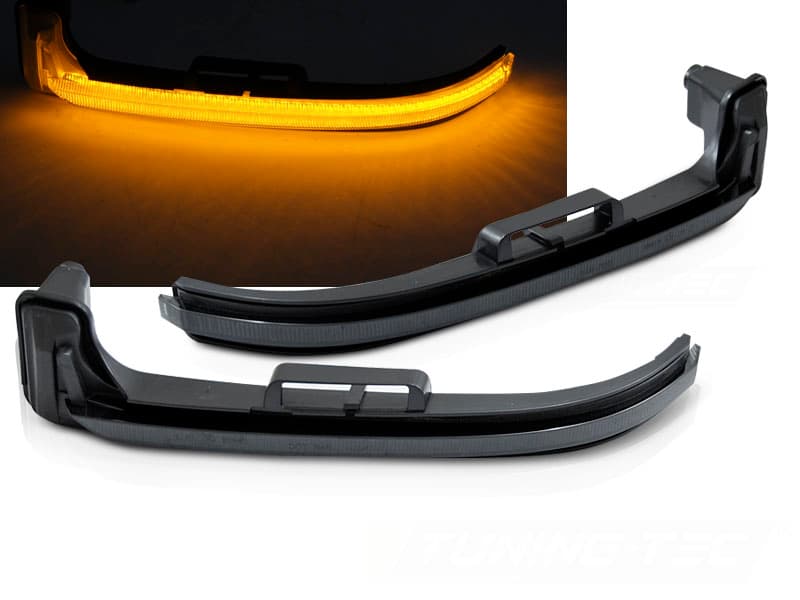 Bočné smerovky do zrkadla Peugeot 3008 16-23 / 5008 17-24 Smoke LED SEQ