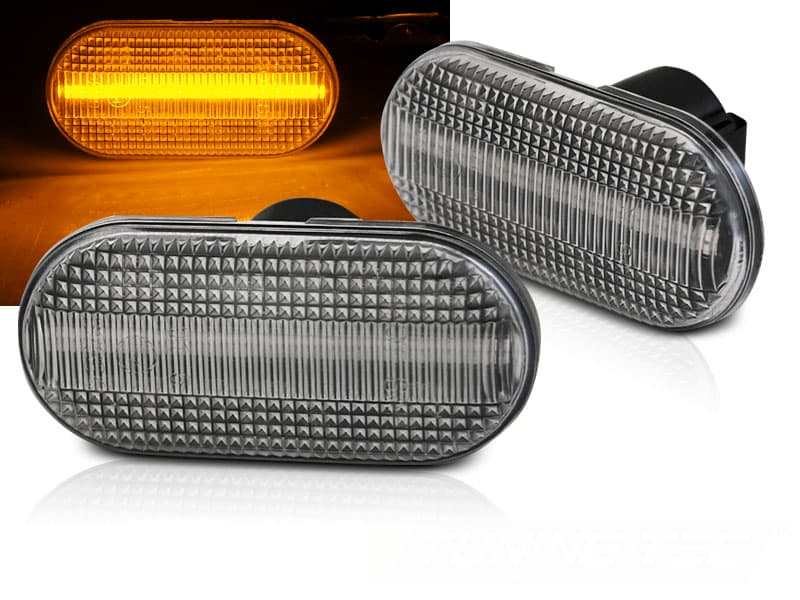 Bočné smerovky Renault Clio / Megane / Scenic / Twingo White LED SEQ