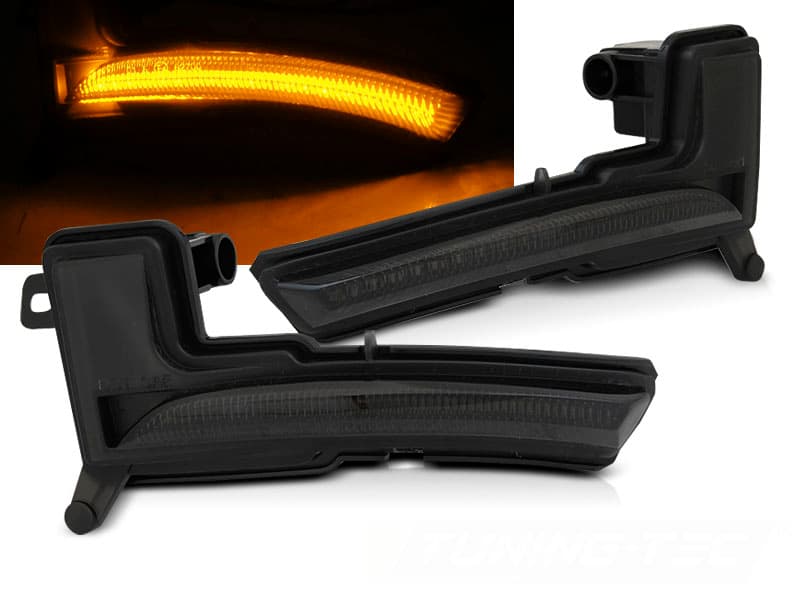 Bočné smerovky do zrkadla Renault Clio IV 16-19 Smoke LED Sekvenčné