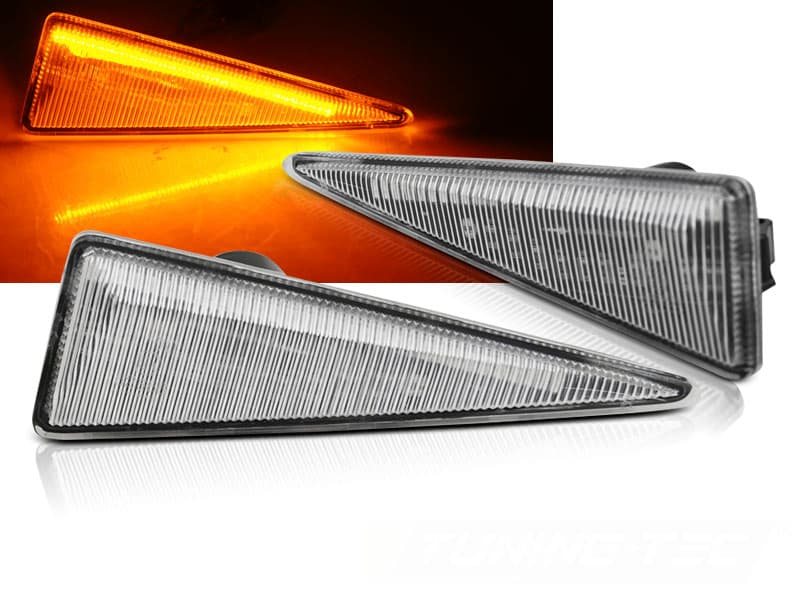 Bočné smerovky Renault Megane MK2 / Scenic White LED SEQ
