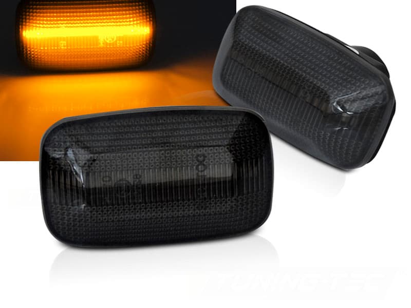 Bočné smerovky Toyota Land Cruiser 70 80 90 100 Smoke LED SEQ